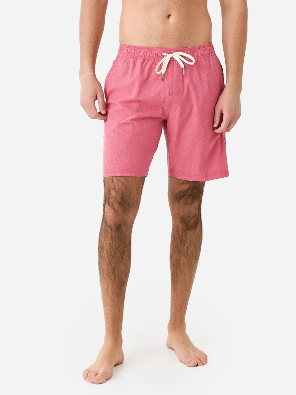 FAIR HARBOR One Short Lined Swim Trunks Red Amber Size Large